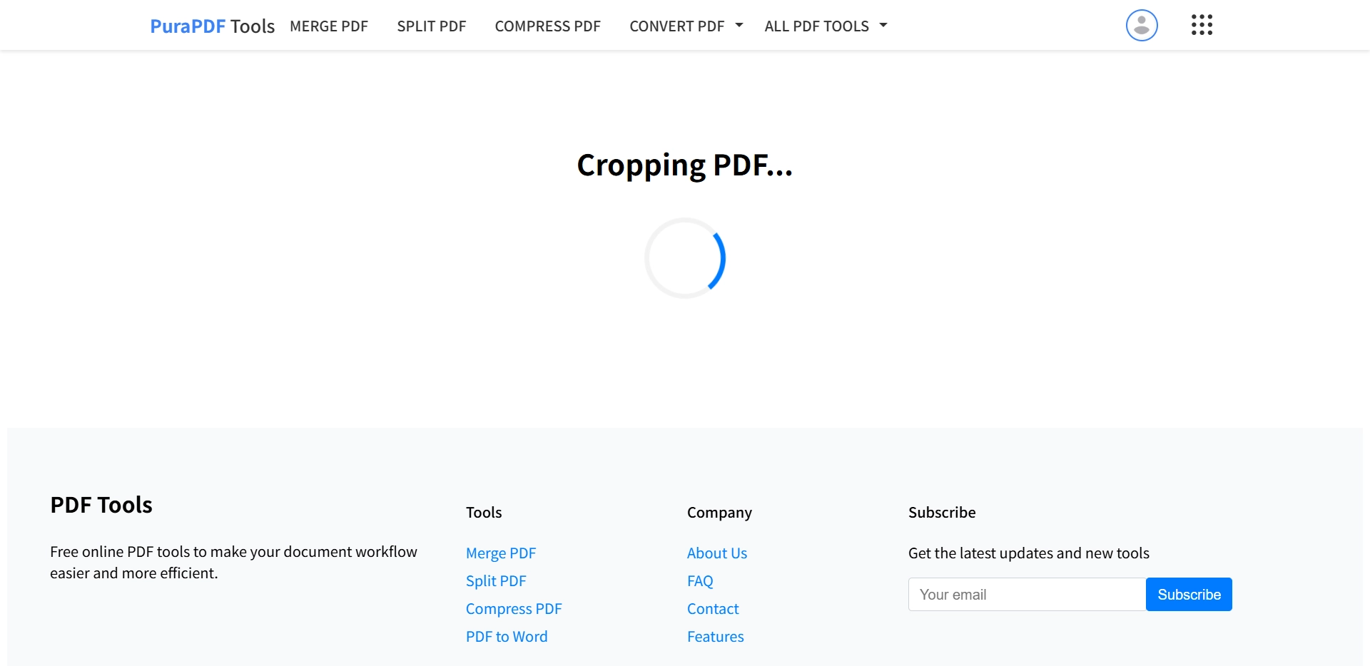 Cropping PDF file