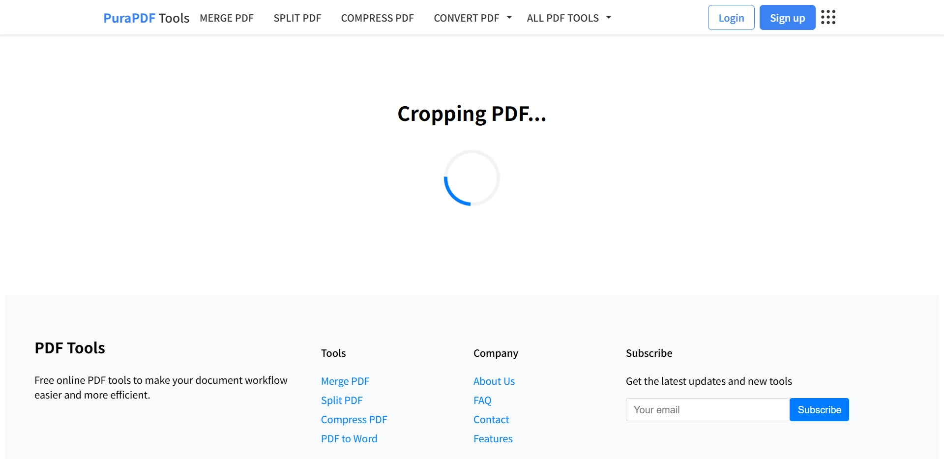 Cropping PDF file