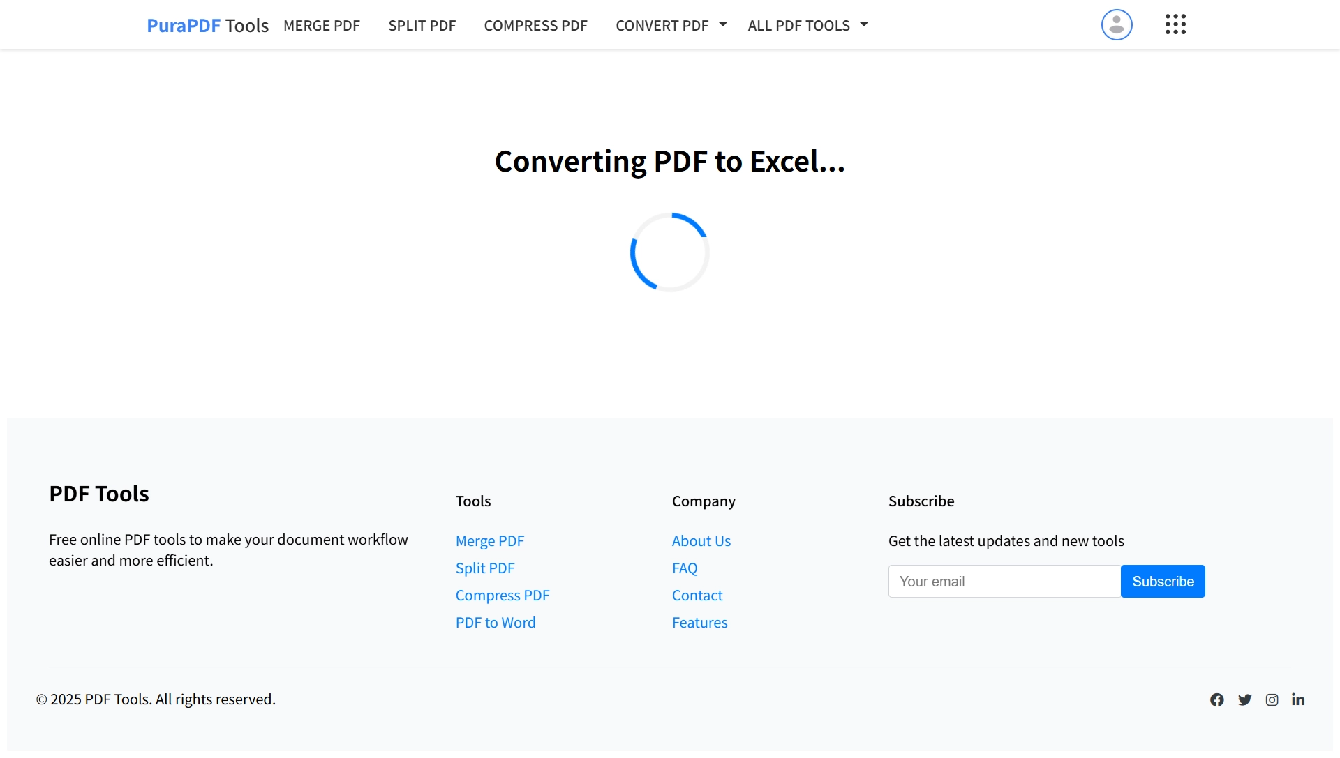 Processing file, extracting table