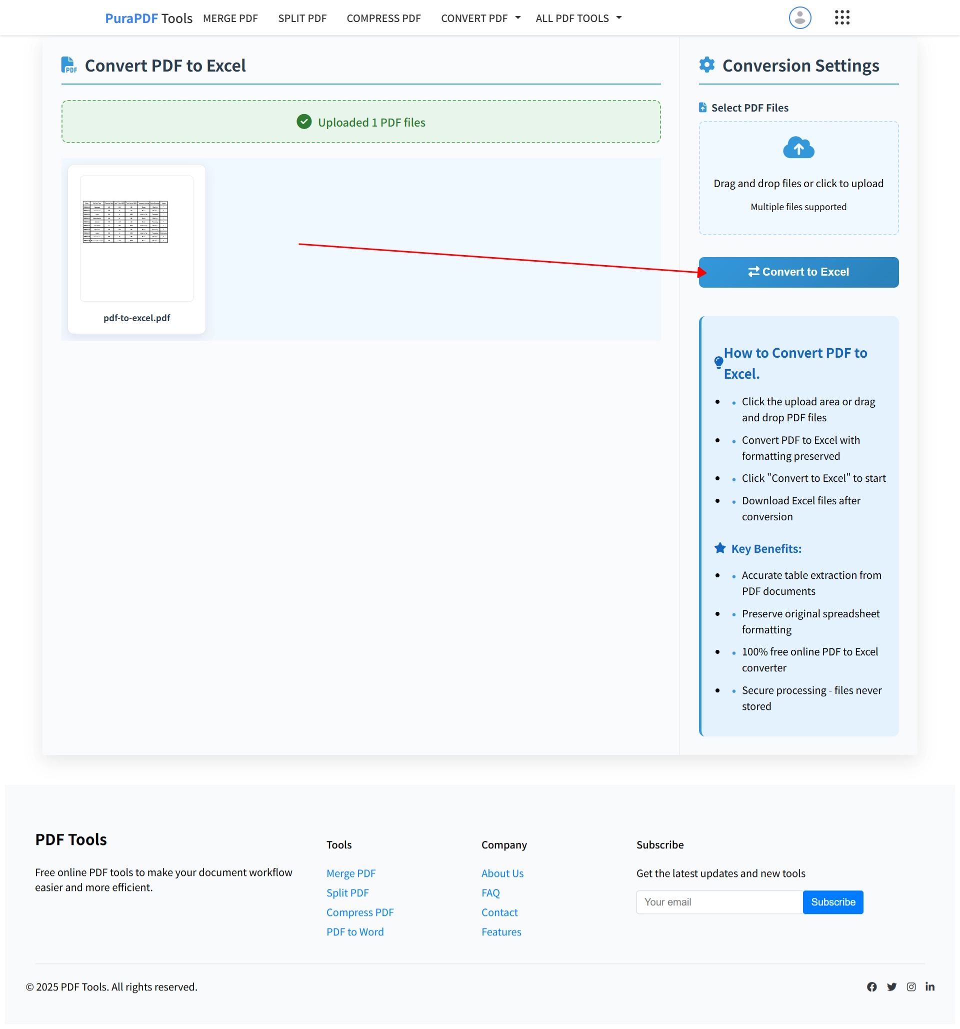 Convert PDF to Excel with formatting preserved