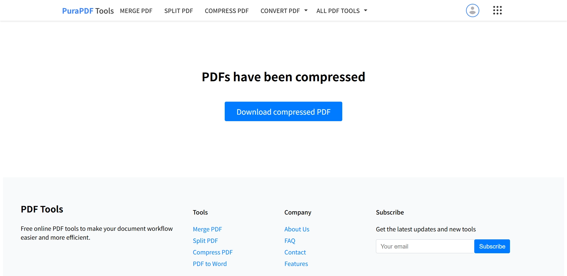 Download compressed PDF without watermark