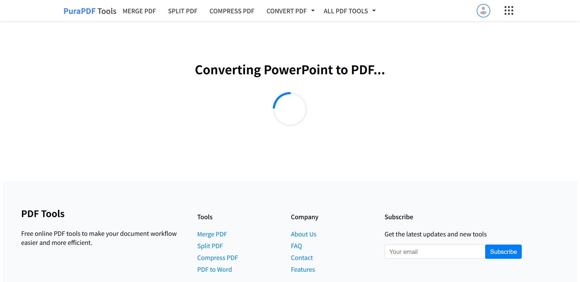 Converting PowerPoint to PDF